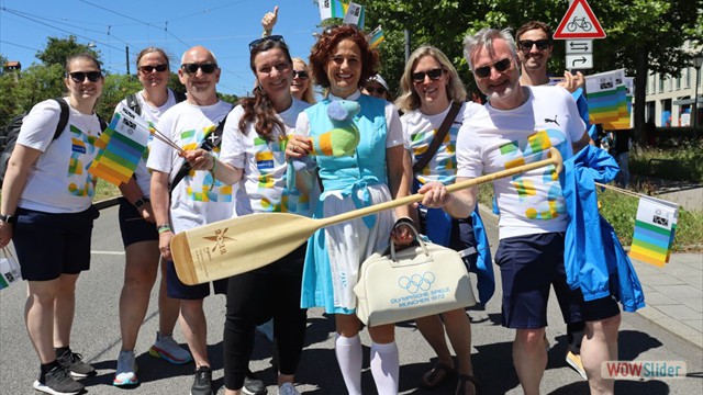 Augsburger WM Delegation bei der Parade in München