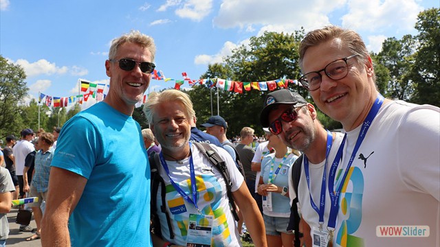 T.Becker mit KSA Helfern Jörg, Kulle, Famu